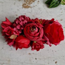 Rd mrk blomster mix hrspnde 10 cm NO: 43