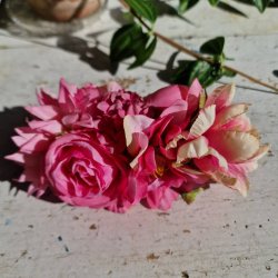 Pink blomster mix hrspnde 10 cm NO: 50