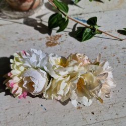 Hvidt blomster mix hrspnde 10 cm NO: 58