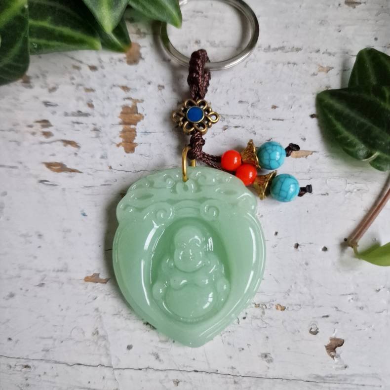  Lyse gr�n buddha n�glering