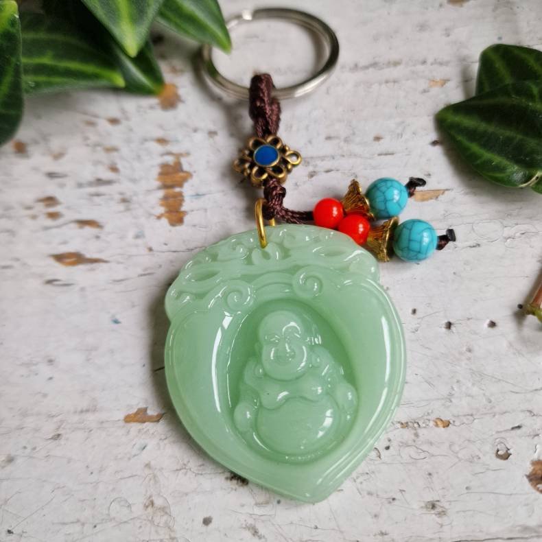  Lyse gr�n buddha n�glering