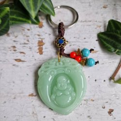  Lyse gr�n buddha n�glering