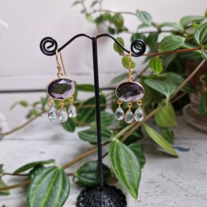 Boheme �reringe lux Lilla/aqua