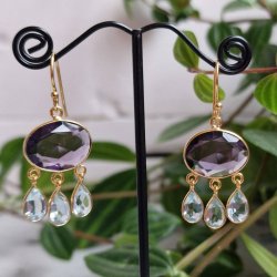 Boheme �reringe lux Lilla/aqua