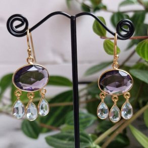 Boheme �reringe lux Lilla/aqua