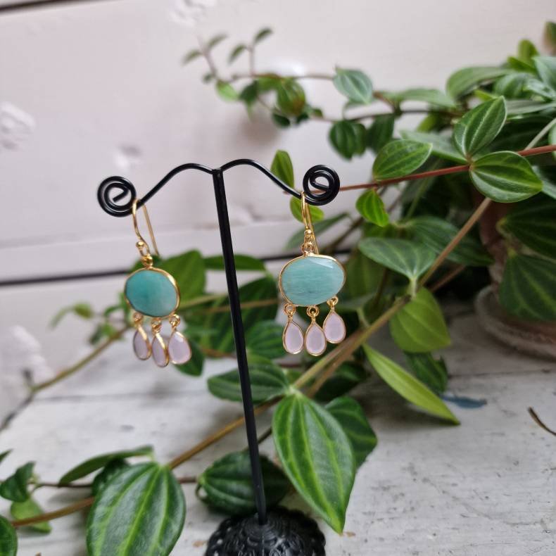 Boheme �reringe lux turkis/rosa