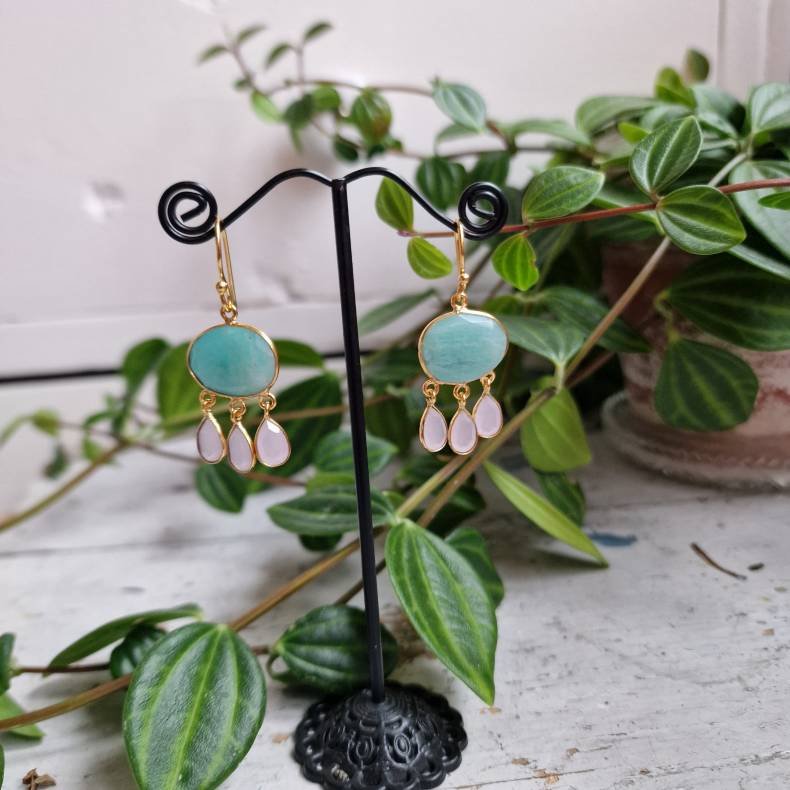 Boheme �reringe lux turkis/rosa