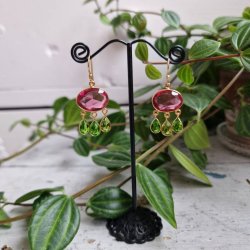 Boheme �reringe lux pink/gr�n