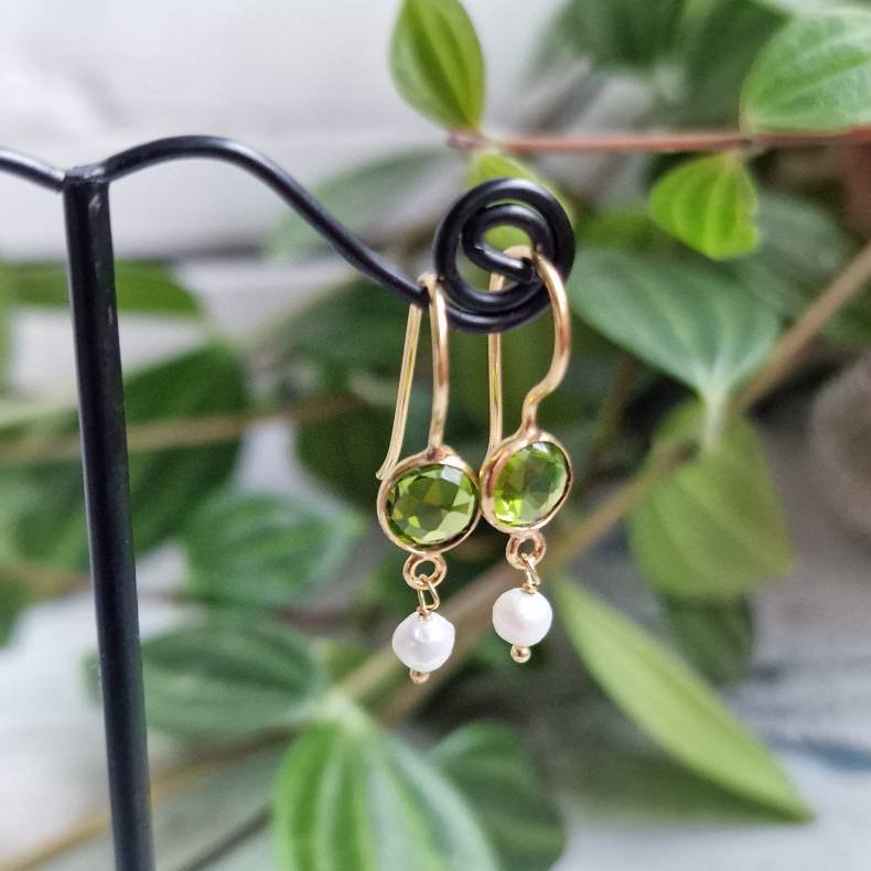 Petite gr�n quarts med perle