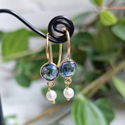 Petite bl� quarts med perle