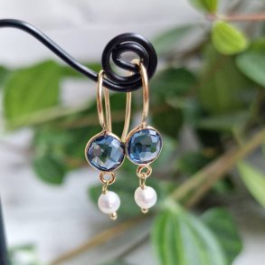 Petite bl� quarts med perle