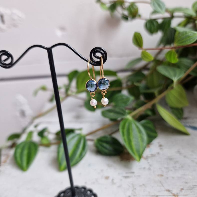 Petite bl� quarts med perle