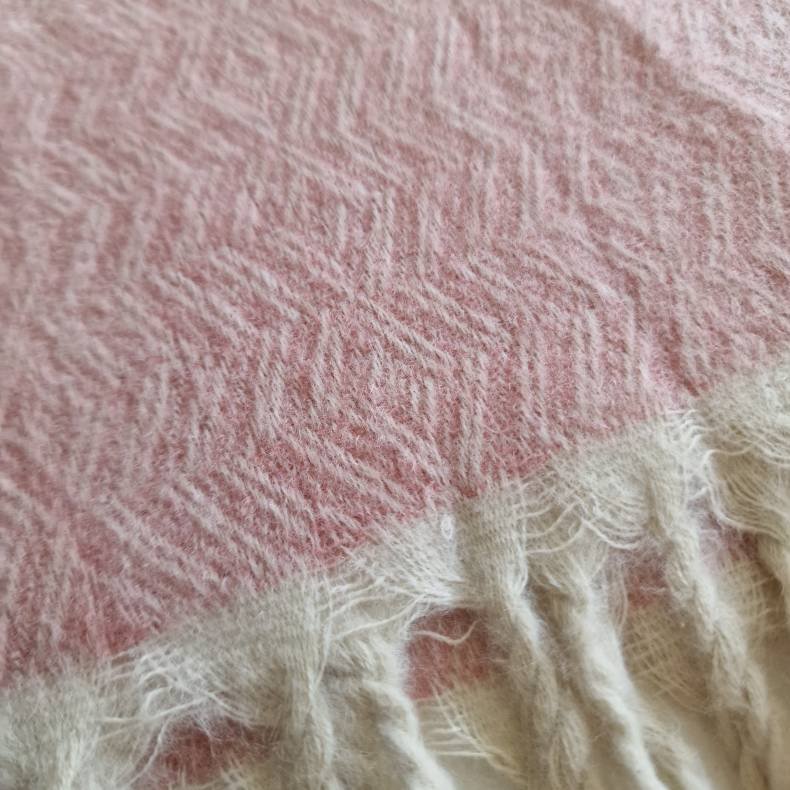 Rosa uld t�ppe fra Nepal