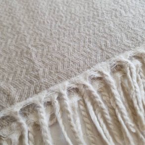 Beige uld t�ppe fra Nepal