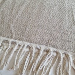 Beige uld t�ppe fra Nepal