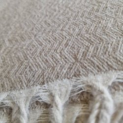 Beige uld t�ppe fra Nepal