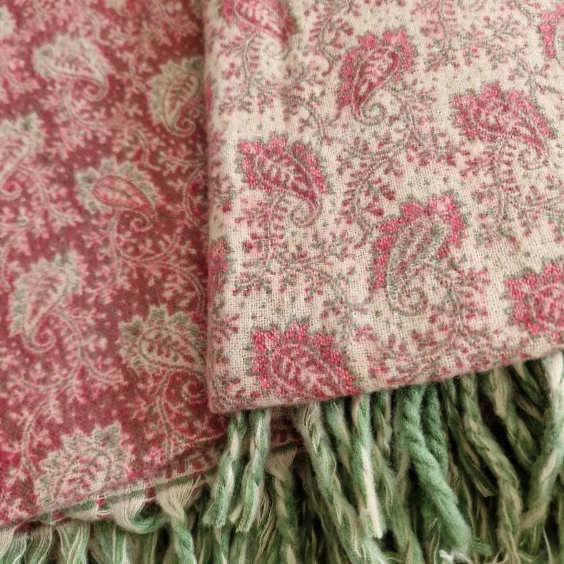 Meditationst�ppe rosa/fl�de/gr�n