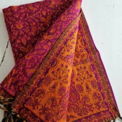 Meditationst�ppe m�rk magenta pink og orange