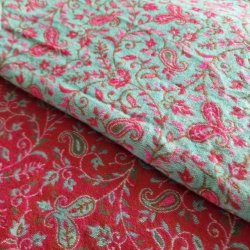 Meditationst�ppe m�rk pink/ lysturkis/lyser�d
