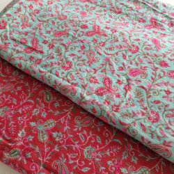 Meditationst�ppe m�rk pink/ lysturkis/lyser�d