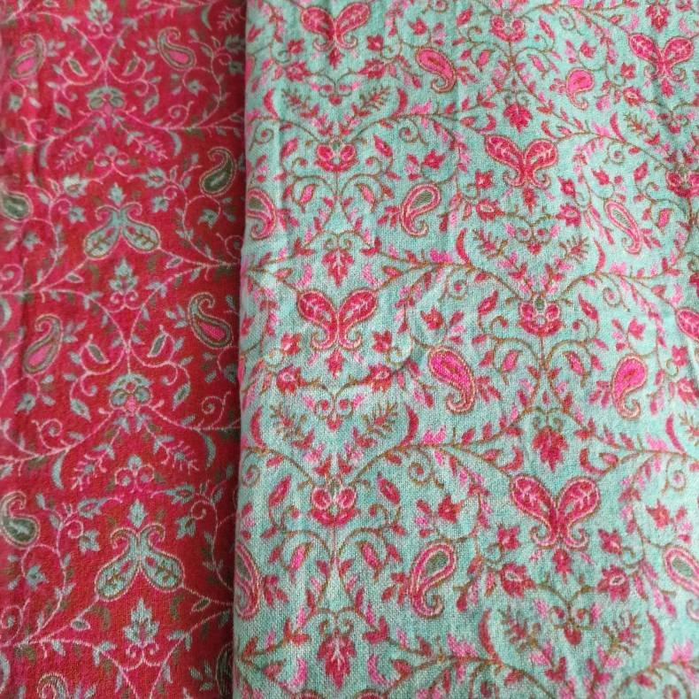 Meditationst�ppe m�rk pink/ lysturkis/lyser�d