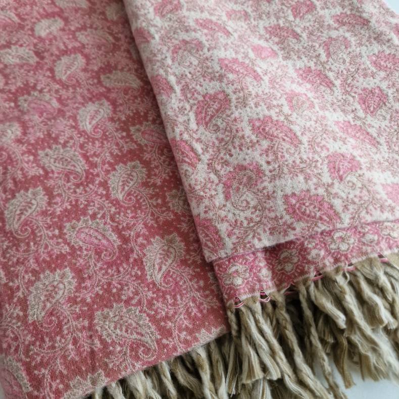 Meditationst�ppe varm rose/lyser�d/fl�de/gr�n