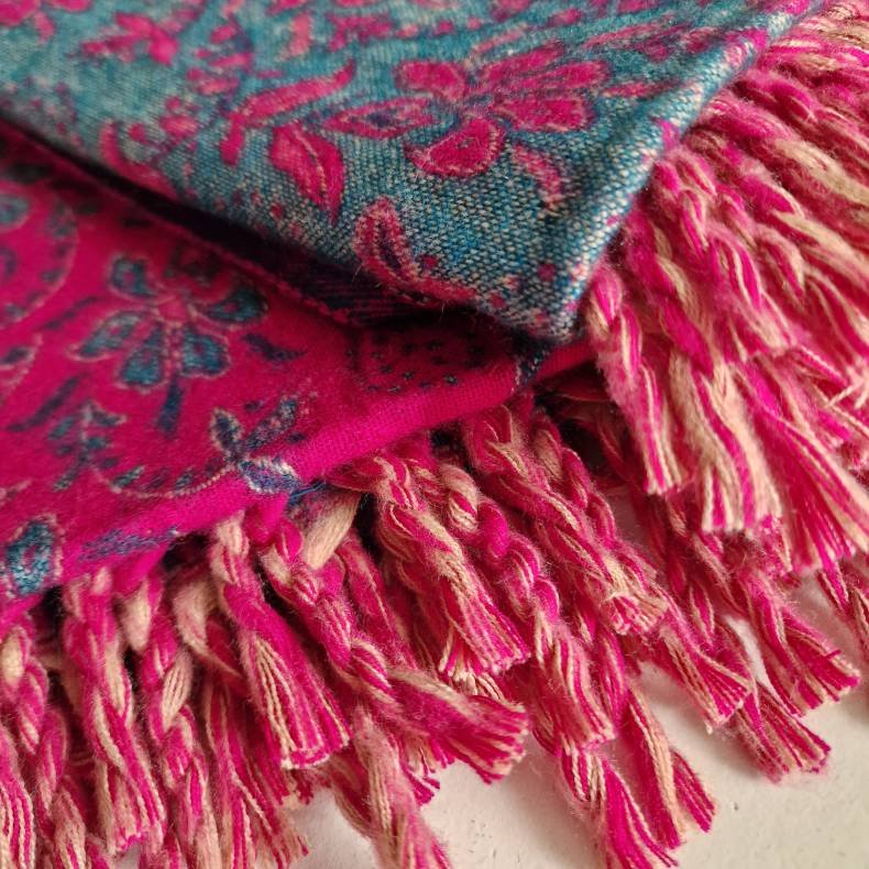 Meditations t�ppe klar pink og turkis