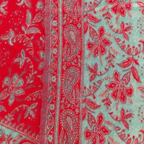 Meditations t�ppe klar r�d/ lys turkis