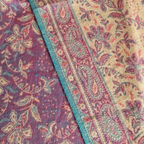 Meditationst�ppe Creme/rosa/lyslilla