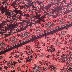 Meditationst�ppe brun/koralr�d