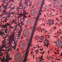 Meditationst�ppe brun/koralr�d