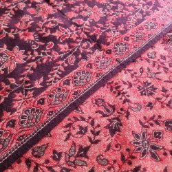 Meditationst�ppe brun/koralr�d