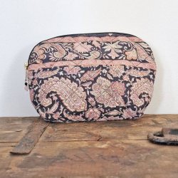 Silke kosmetikpung smmnstret rosa