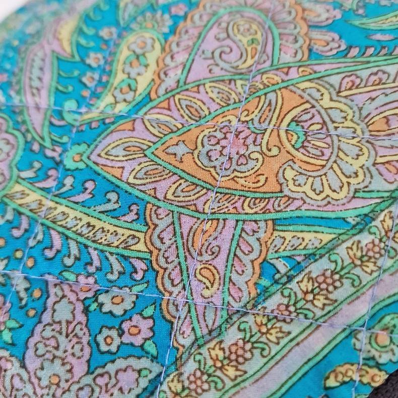 Silke kosmetikpung i varm turkis