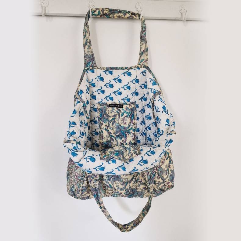 Silke Vintage taske lys turkis