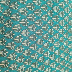 Sari net turkis og fldefarvet