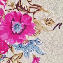 Sari net pink blomst