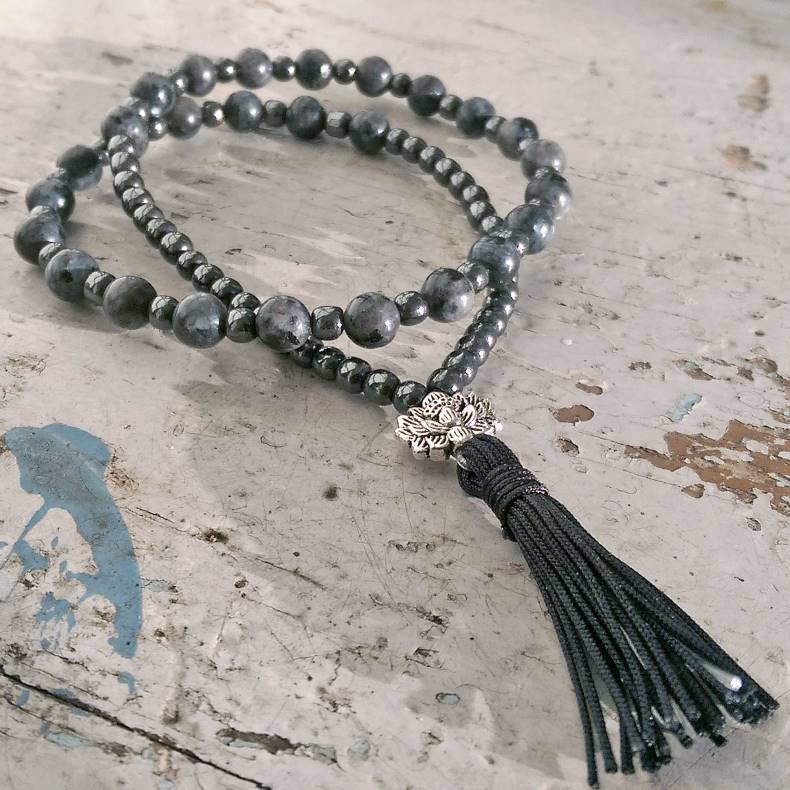 Mala braclet lavekite 