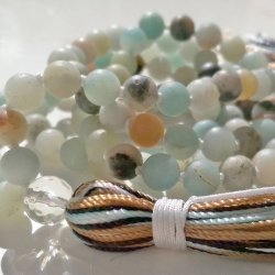Love amazonit silk mala 