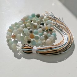 Love amazonit silk mala 