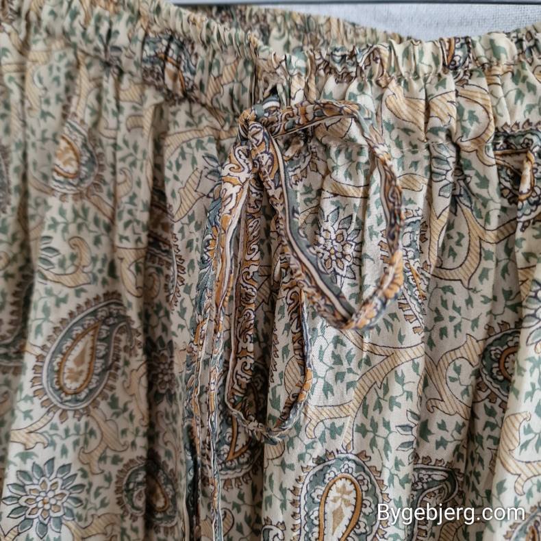 Silke bukser vintage saree fldefarvede m/xl