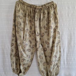 Silke bukser vintage saree fldefarvede m/xl