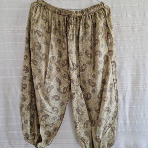 Silke bukser vintage saree fldefarvede m/xl