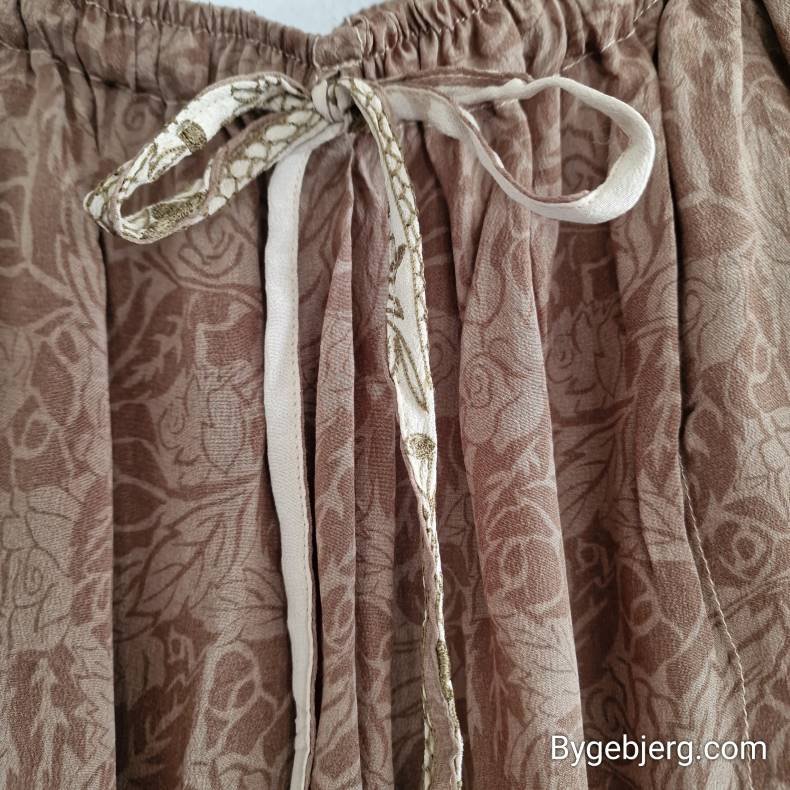 Silke bukser vintage saree vissengrn m/xl