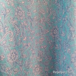 Silke bukser vintage saree turkis/lysebl m/xl