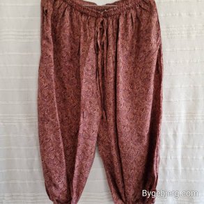 Silke bukser vintage saree mrk rosa m/xl