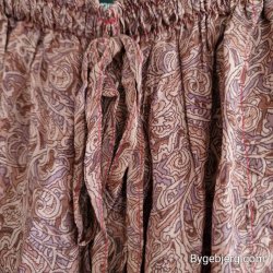 Silke bukser vintage saree mrk rosa m/xl