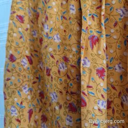 Silke bukser vintage saree gul m/xl
