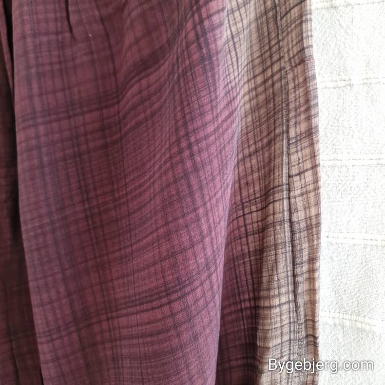 Silke bukser vintage saree rdbrun m/xl