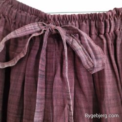 Silke bukser vintage saree rdbrun m/xl